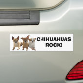 Chihuahuas Rock Bumpersticker (Op auto)