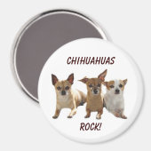 Chihuahuas rotsmagneet magneet (Voorkant / Achterkant)