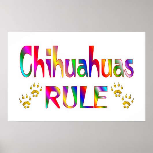 Chihuahuas Rule Poster (Voorkant)