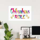 Chihuahuas Rule Poster (Thuiskantoor)