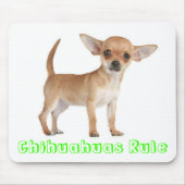Chihuahuas Rule Puppy Dog Computer Muismat (Voorkant)