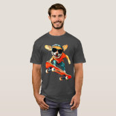 Chihuahua's skateboard T-shirt (Voorkant volledig)