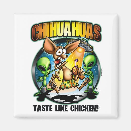 Chihuahua's smaken als kipmagneet magneet (Voorkant)