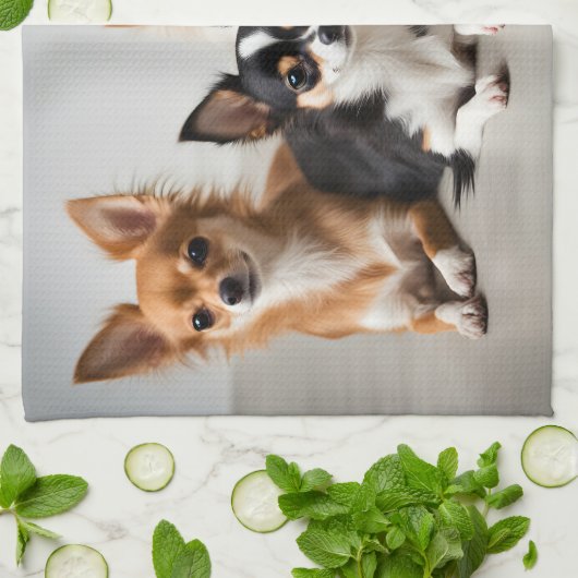 Chihuahuas Theedoek (Gevouwen)