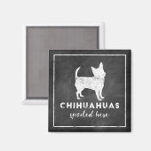 Chihuahuas verwend hier  krijtbord magneet (Voorkant / Achterkant)