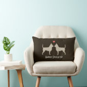 Chihuahuas Wedding Dogs met Text Kussen (Stoel)
