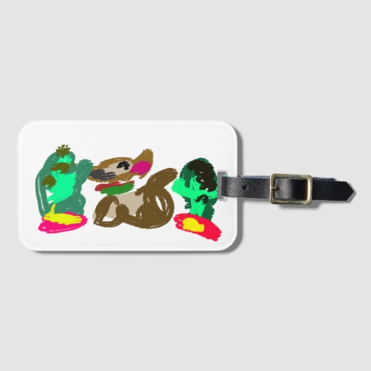 chihuahua's zijn schattig bagagelabel (Voorkant (horizontaal))