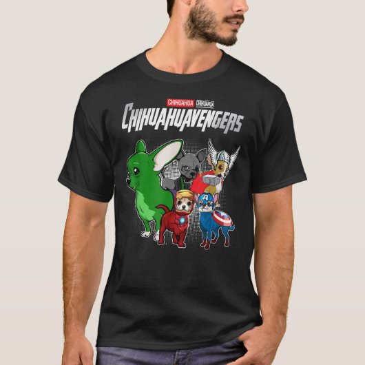 Chihuahuavengers Funny Dog Chihuahua T-shirt (Voorkant)