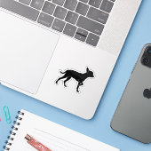 Chihuahueño sticker (Laptop met iPhone)