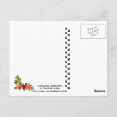 "Chihuahu's Halloween" Briefkaart Dog Art (Achterkant)