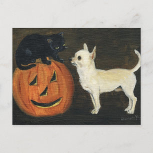 "Chihuahu's Halloween" Briefkaart Dog Art