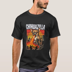 Chihuazilla Reuzen Chihuahua Hond Monster Film Par T-shirt