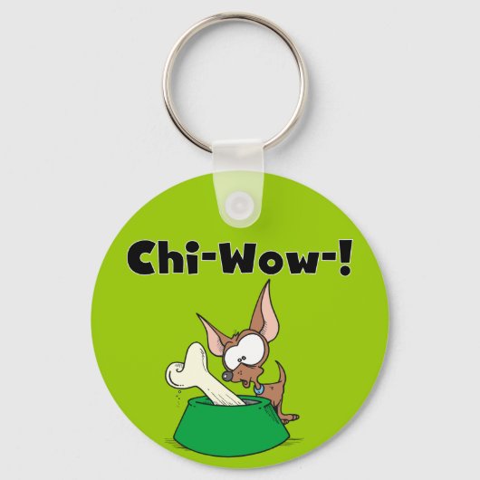 Chihuhua Chi-Wow T-shirts en geschenken Sleutelhanger (Voorkant)