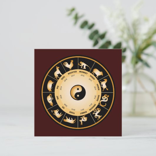 Chiinese Zodiac Wheel (Staand voorkant)