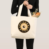 Chiinese Zodiac Wheel Grote Tote Bag (Voorkant (product))