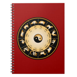 Chiinese Zodiac Wheel Notitieboek