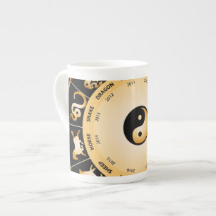 Chiinese Zodiac Wheel Porselein Kop