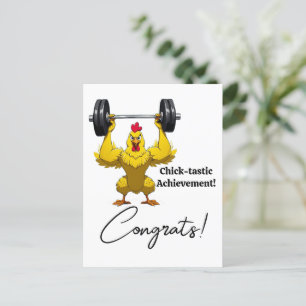 Chik-Tastic Afstuderen Kaart, Funny Rooster Meme Briefkaart
