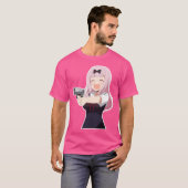 Chika Fujiwara heeft een Pistool anime meisje met T-shirt (Voorkant volledig)