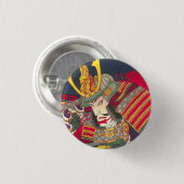 Chikanobu Samurai 4:5 Ronde Button 3,2 Cm (Voorkant /achterkant)