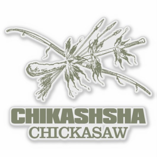 Chikashsha (Chickasaw) Sticker (Voorkant)