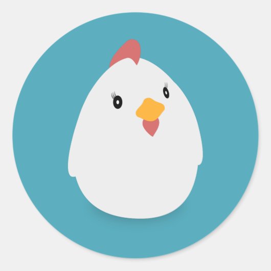 Chiken Ronde Sticker (Voorkant)