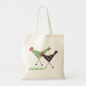Chikens, rennen. folk art canvas tas (Voorkant)