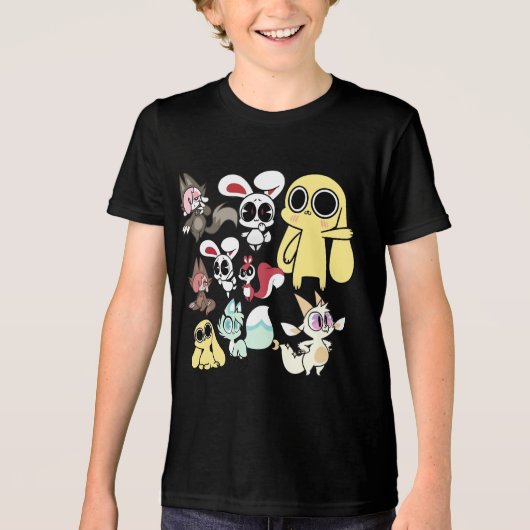 chikn nuggit😂 chikn nuggit 😂chikn nuggit 😂😂😂 Tri-Blend shirt (Voorkant)