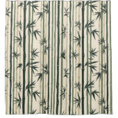 Chikurin Zen (Bamboo Grove) Douchegordijn (Voorkant)