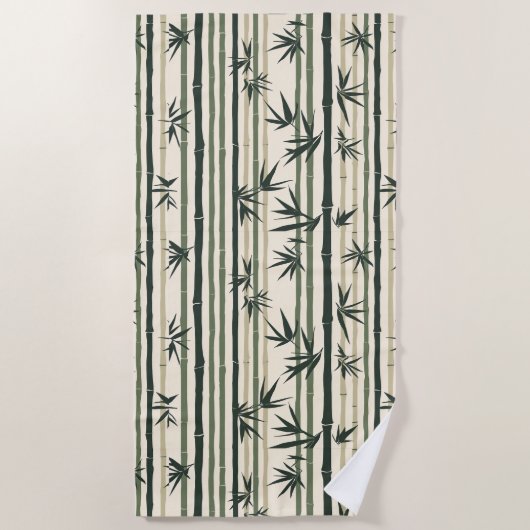 Chikurin Zen (Bamboo Grove) Strandlaken (Voorkant)