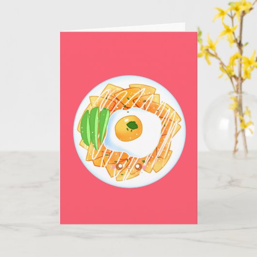 Chilaquiles Rojos Kaart (Gele Bloem)