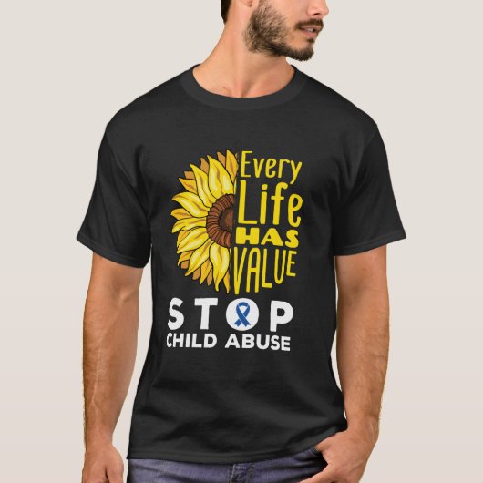 Child Abuse Awareness T-shirt (Voorkant)