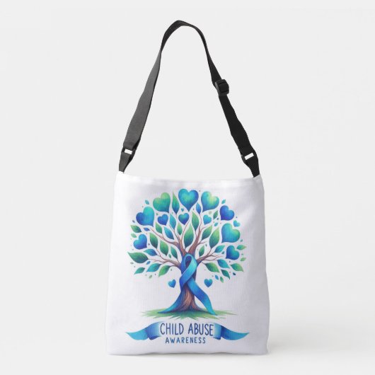 Child Abuse Awareness Tote Bag (Achterkant)