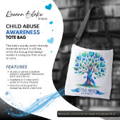 Child Abuse Awareness Tote Bag