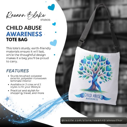 Child Abuse Awareness Tote Bag