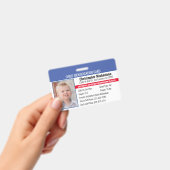 Child Allergy Photo Identification Emergency ID Badge (Handheld)