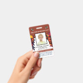 Child Baby Photo Name ID Identification Fun Card Badge (Handheld)