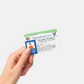 Child Boy Girl ID Identification Card Personaliser Badge (Handheld)