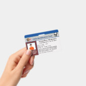 Child Boy Girl ID Identification Personalize Card Badge (Handheld)