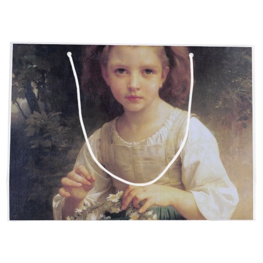 Child Braiding a Crown, Bouguereau Groot Cadeauzakje (Achterkant)