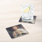 Child Braiding a Crown, Bouguereau Kartonnen Onderzetters (Insitu)