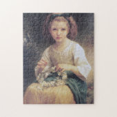Child Braiding a Crown, Bouguereau Legpuzzel (Verticaal)