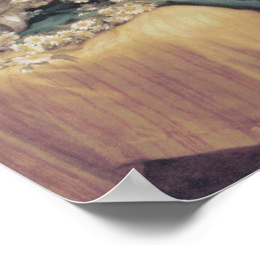 Child Braiding a Crown, Bouguereau Poster (Hoek)