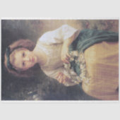 Child Braiding a Crown, Bouguereau Tissuepapier (Voorkant)