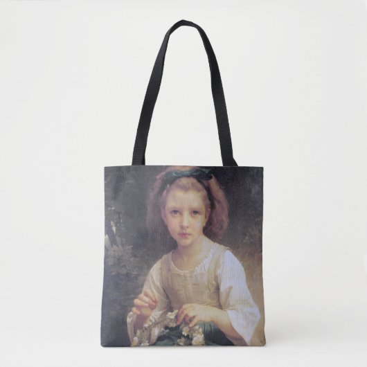 Child Braiding a Crown, Bouguereau Tote Bag (Voorkant)