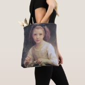 Child Braiding a Crown, Bouguereau Tote Bag (Dichtbij)