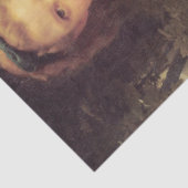 Child Braiding a Crown door W.A. Bouguereau Tissuepapier (Detail)