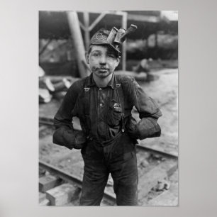 Child Coal Miner - West Virginia - 1908 Poster
