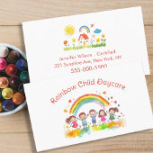 Child Daycare Childcare Service Rainbow Visitekaartje