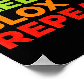 Child Eat Sleep Blox Repeat - Kids Gaming Slogan F Poster (Hoek)